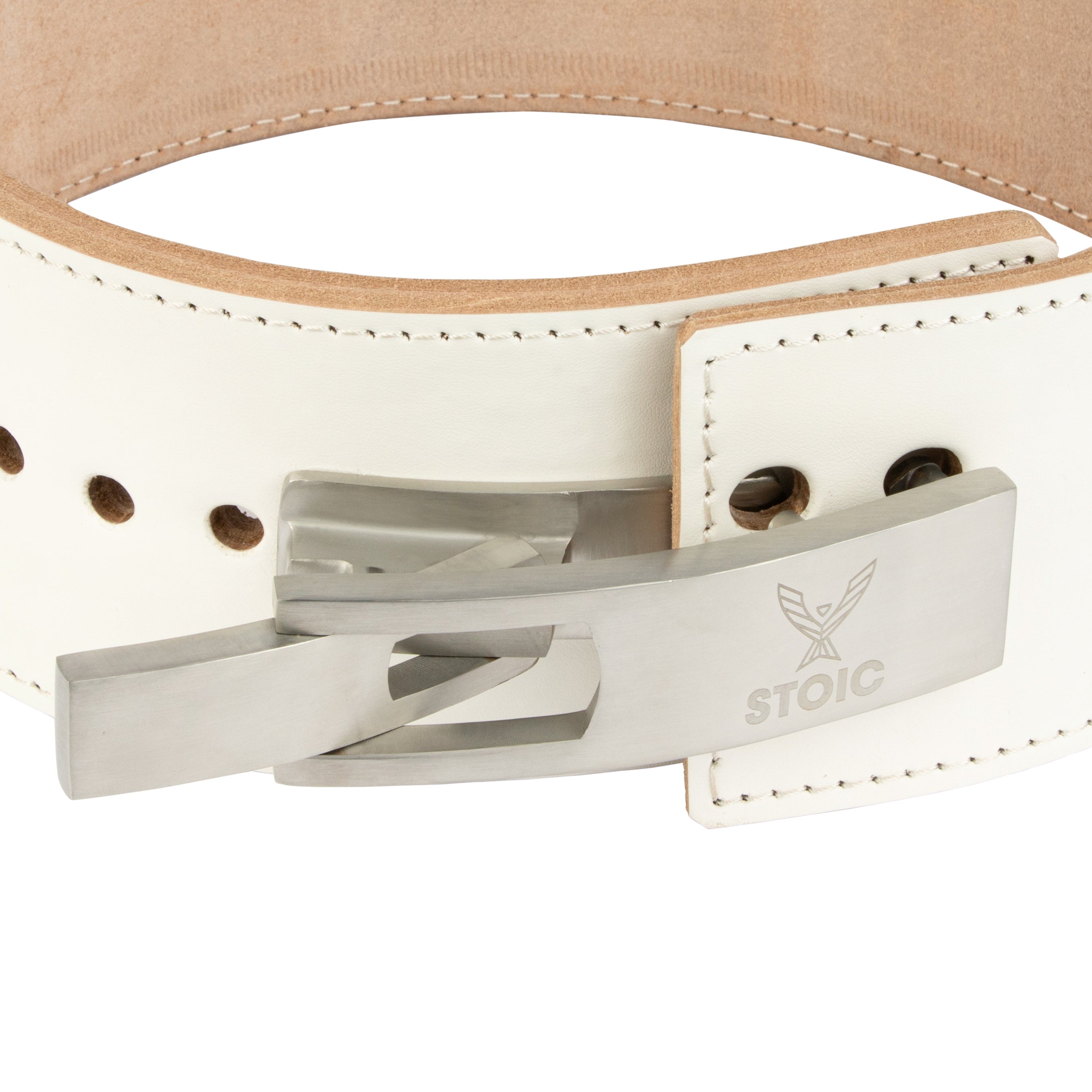 Stoic Lever Powerlifting Belt (13mm) - White