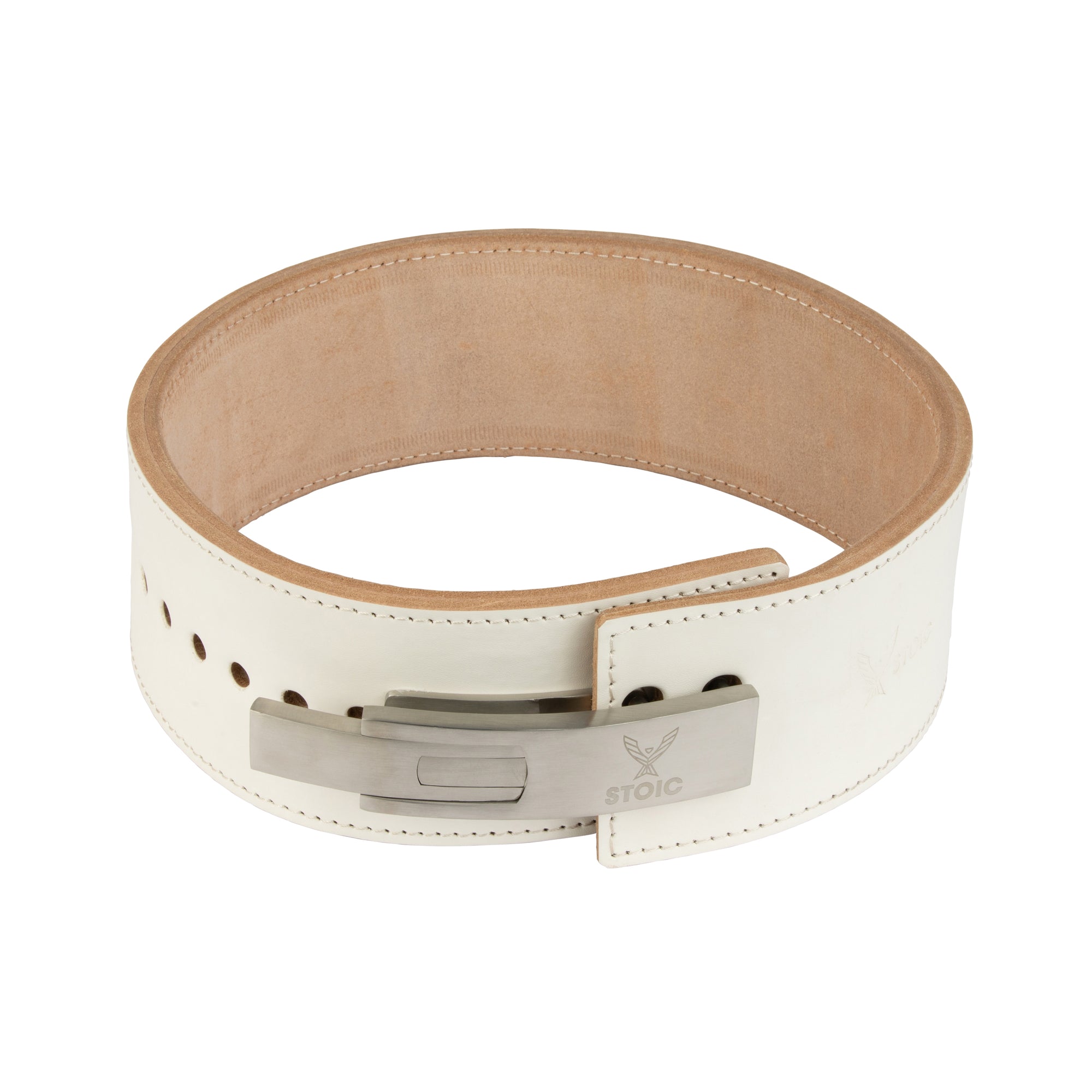 Stoic Lever Powerlifting Belt (13mm) - White