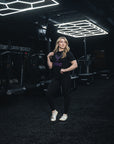 Stoic T-Shirt - Black/Purple