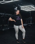 Stoic T-Shirt - Black/Purple