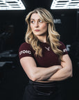 Stoic Competition Crop Top - Maroon