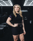 Stoic Competition Crop Top - Black/Purple