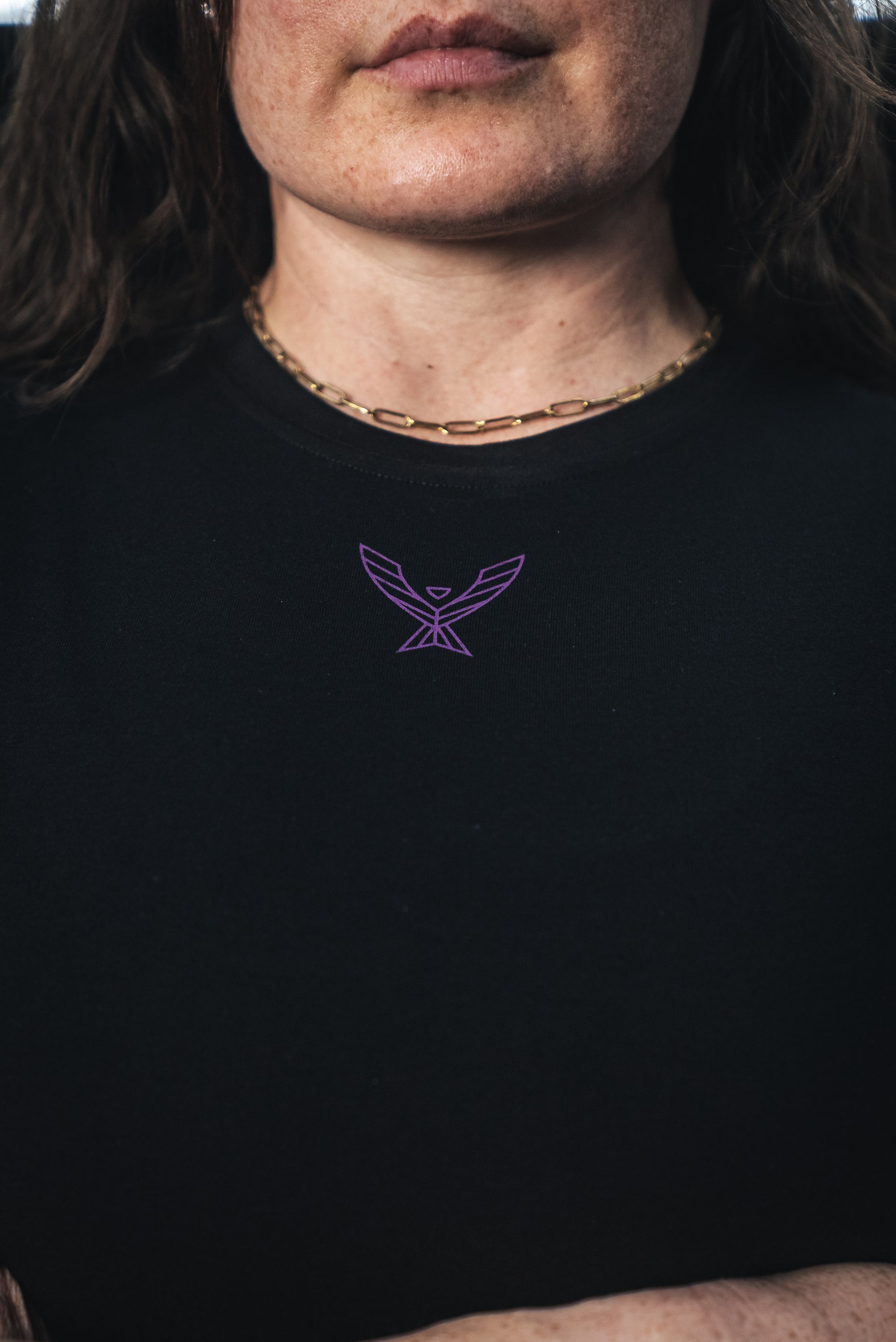 Stoic Competition Crop Top - Black/Purple