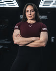 Stoic Competition Crop Top - Maroon