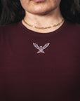 Stoic Competition Crop Top - Maroon