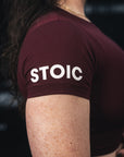 Stoic Competition Crop Top - Maroon