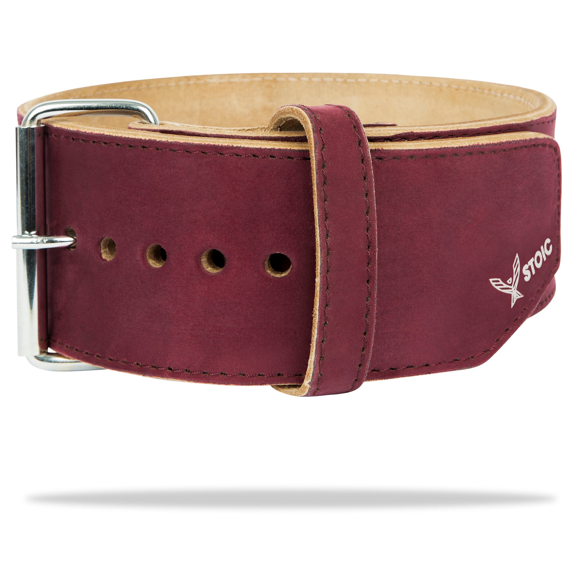 Stoic Powerlifting Prong Belt (10mm) - Maroon