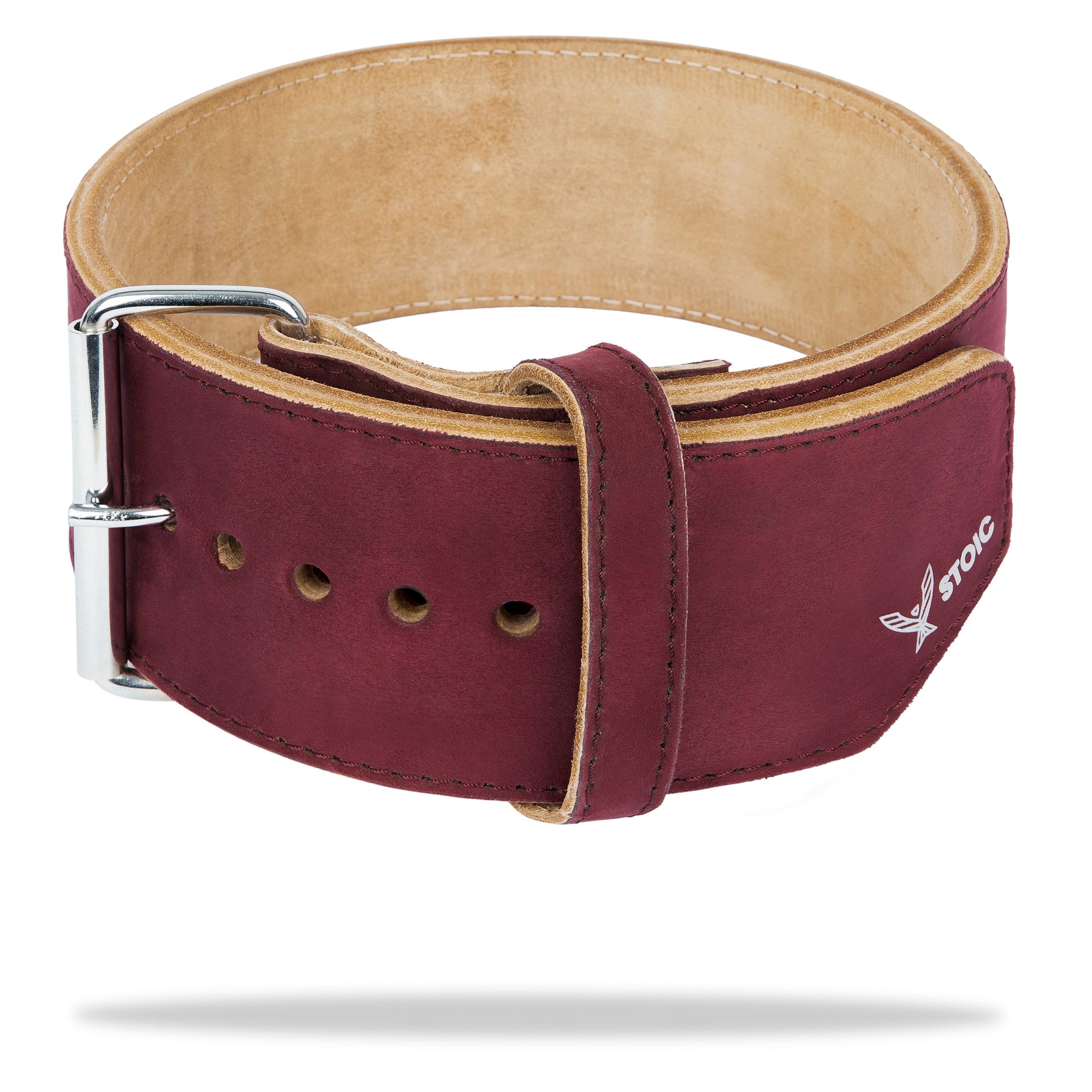 Stoic Powerlifting Prong Belt (10mm) - Maroon