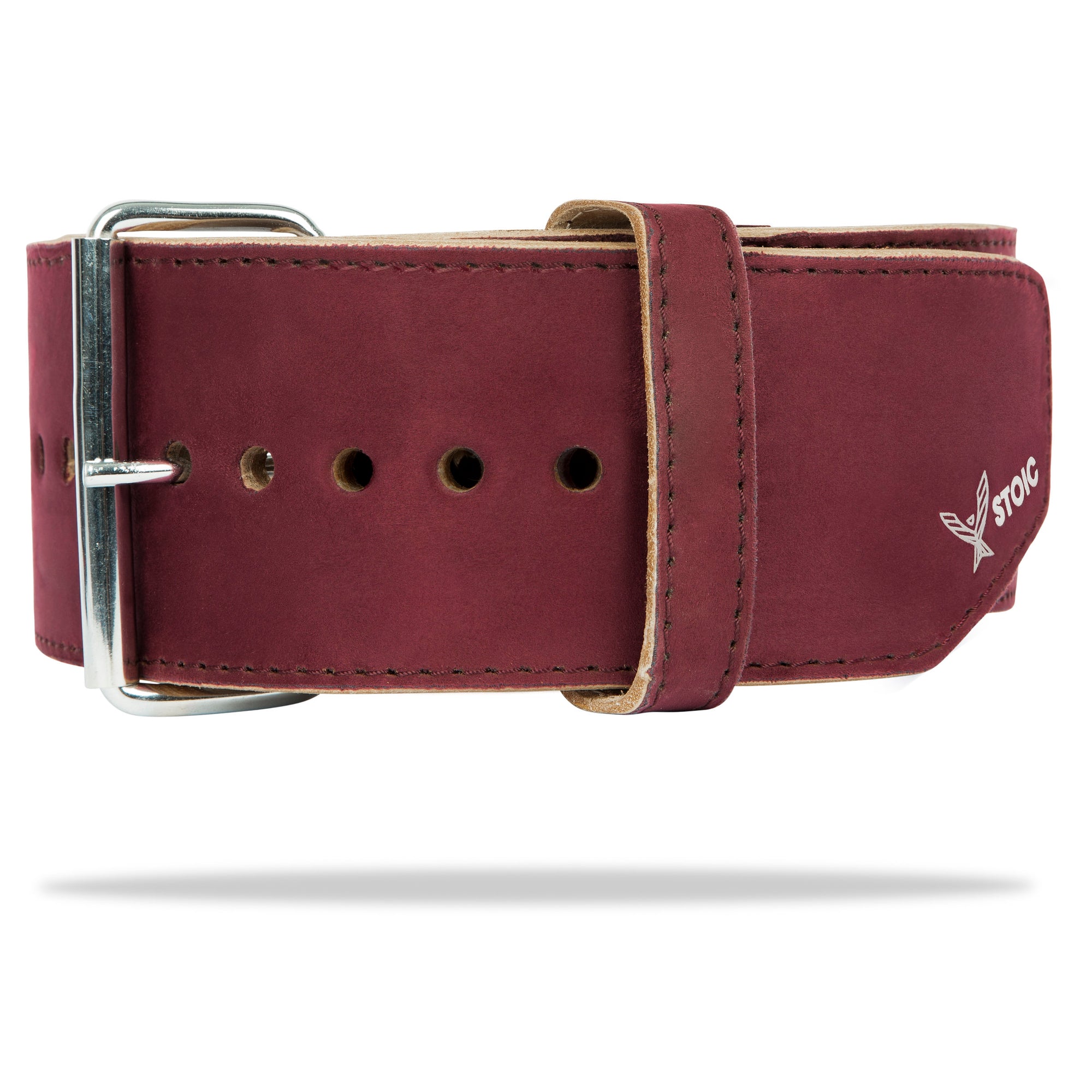 Stoic Powerlifting Prong Belt (10mm) - Maroon