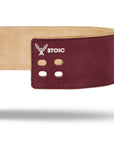 Stoic Lever Powerlifting Belt (13mm) - Maroon