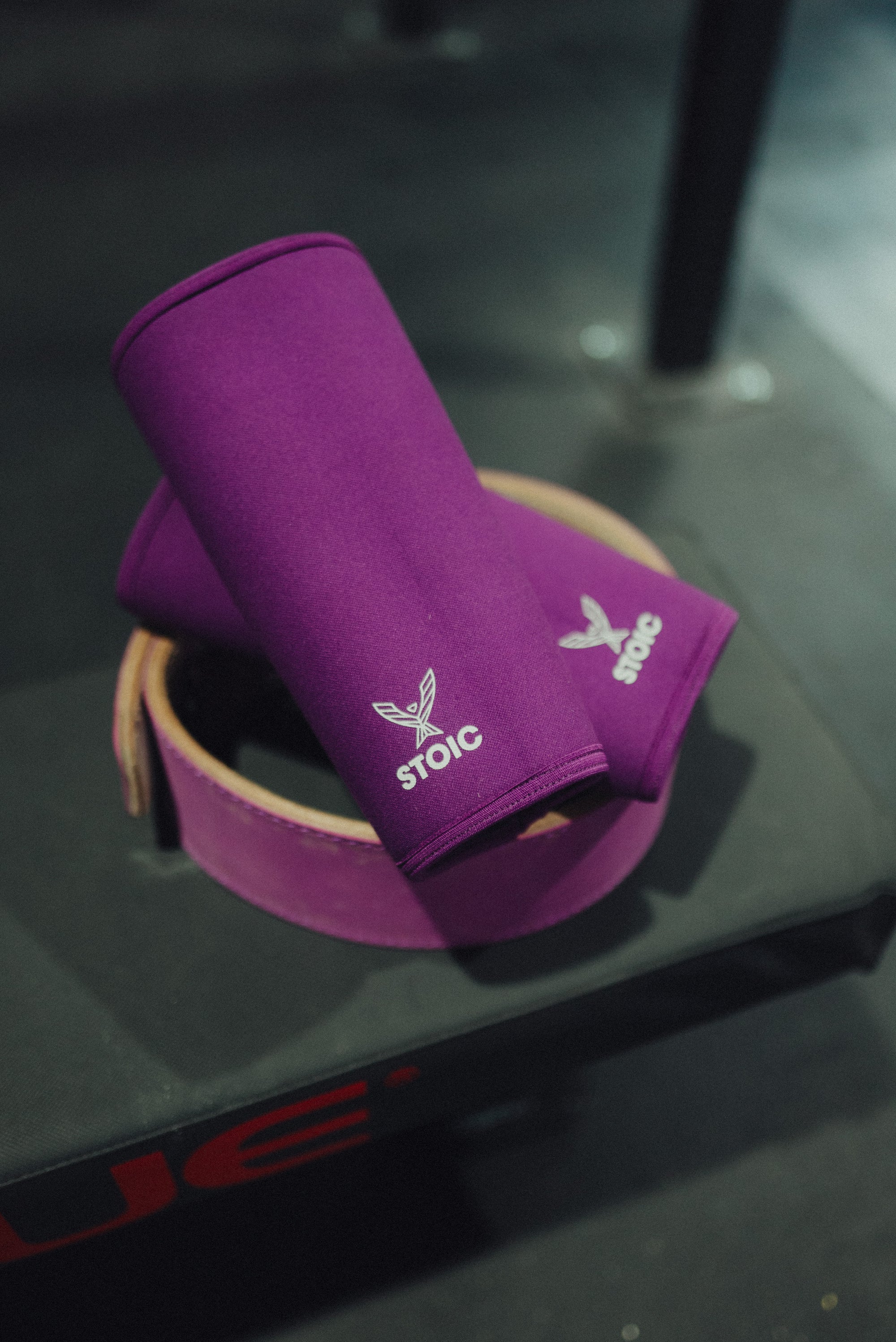 Stoic Purple Knee Sleeves and Belt