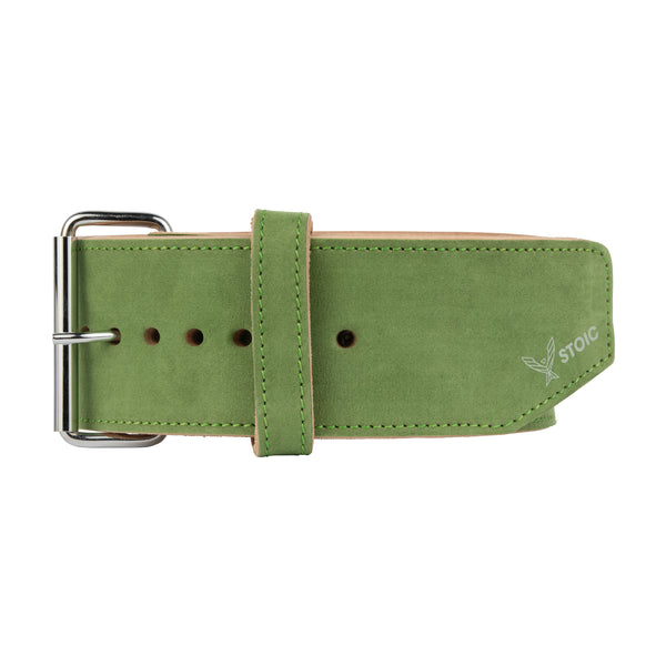 Stoic Powerlifting Prong Belt (10mm) - Olive Drab — back view — Stoic Performance