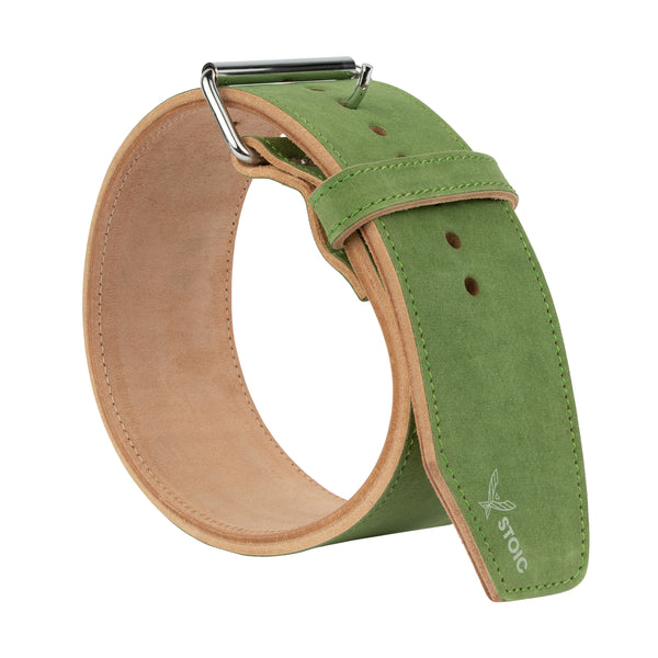 Stoic Powerlifting Prong Belt (10mm) - Olive Drab — front view — Stoic Performance