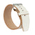 Stoic Powerlifting Prong Belt (10mm) - White — front view — Stoic Performance