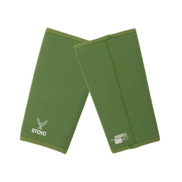 Stoic Knee Sleeves - Olive Drab — front view — Stoic Performance