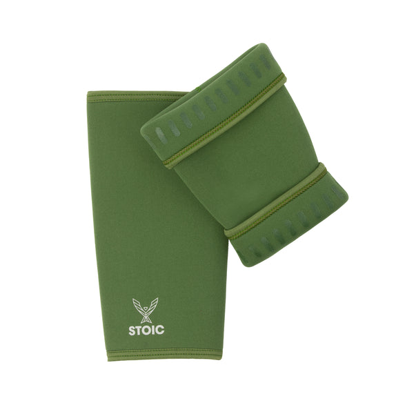Stoic Knee Sleeves - Olive Drab — lifestyle photo — Stoic Performance
