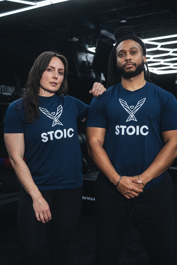 Stoic T-Shirt - Navy — view 6 — Stoic Performance