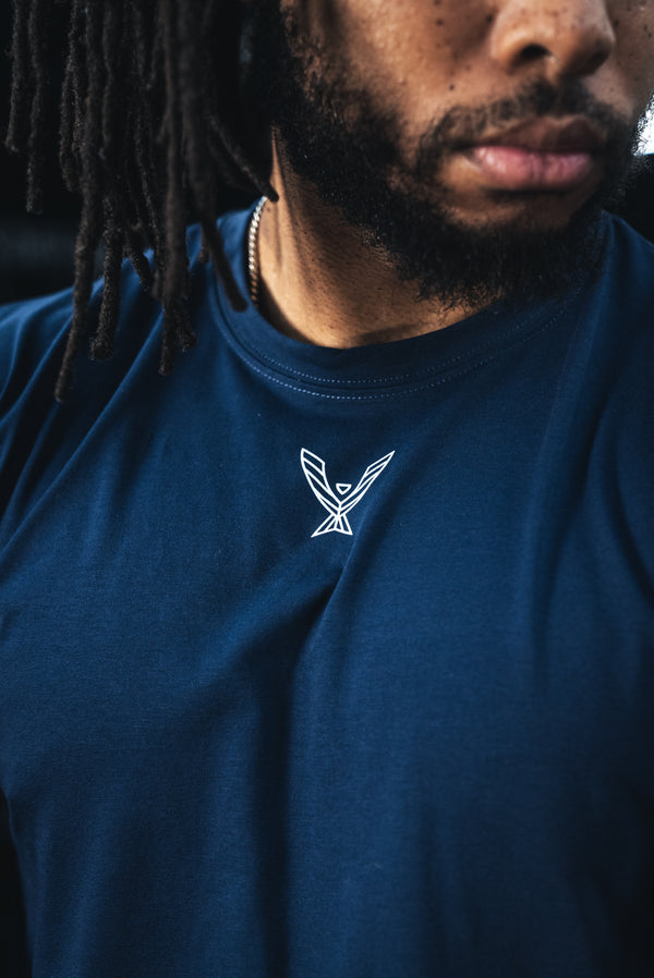 Stoic Competition T-Shirt - Navy — side view — Stoic Performance