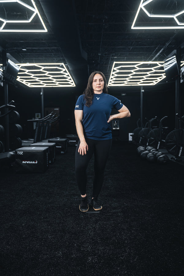 Stoic Competition T-Shirt - Navy — lifestyle photo — Stoic Performance