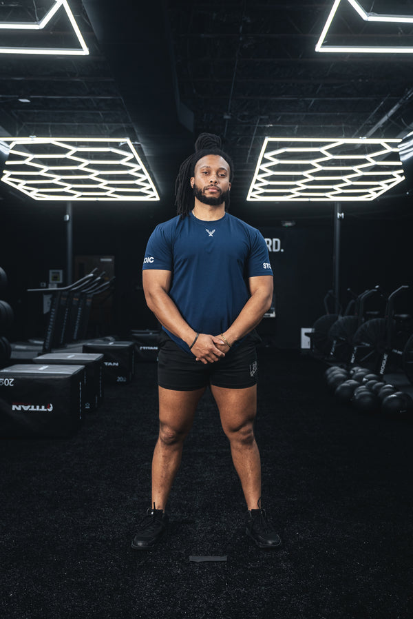 Stoic Competition T-Shirt - Navy — view 6 — Stoic Performance