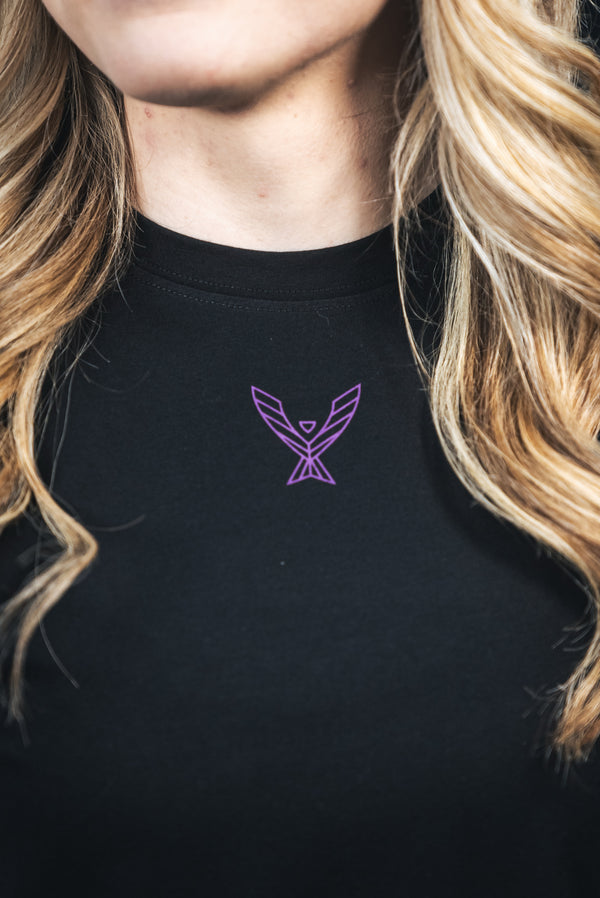 Stoic Competition T-Shirt - Black/Purple — view 7 — Stoic Performance