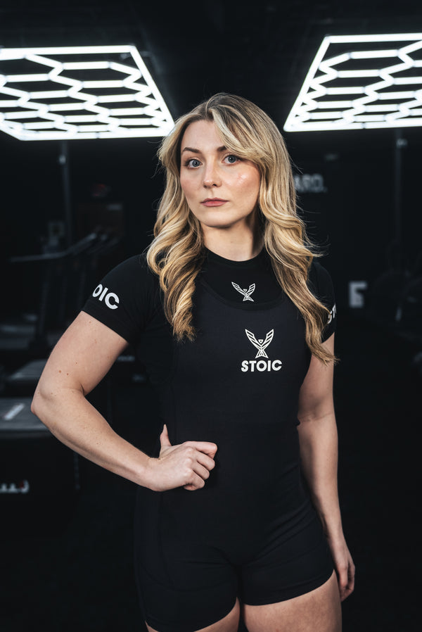 Stoic Competition Crop Top - Black — lifestyle photo — Stoic Performance