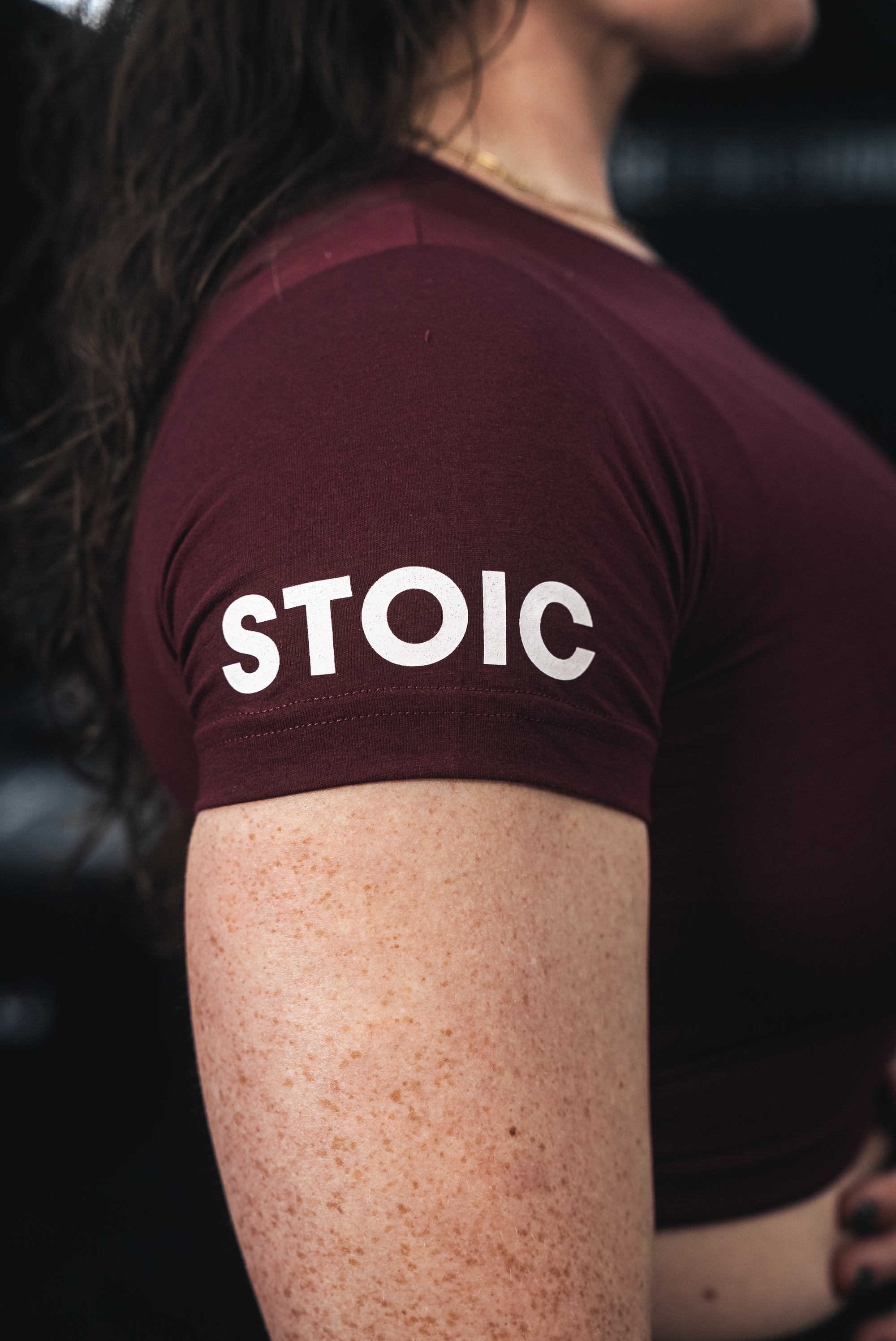 Stoic Competition Crop Top - Maroon