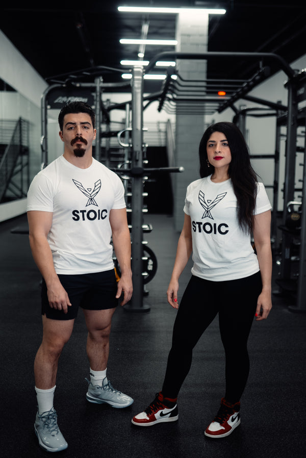 Stoic T-Shirt - White — lifestyle photo — Stoic Performance