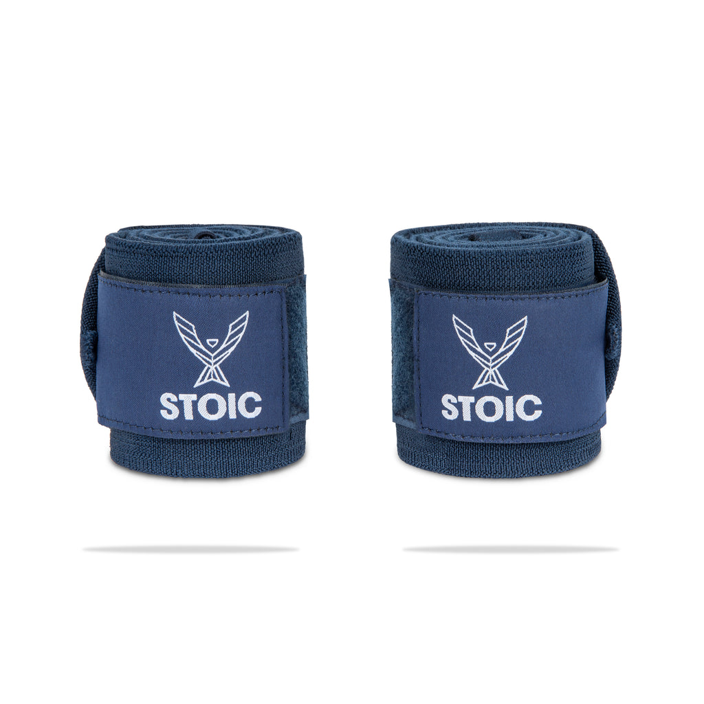 Stoic Wrist Wraps Navy Stoic Performance