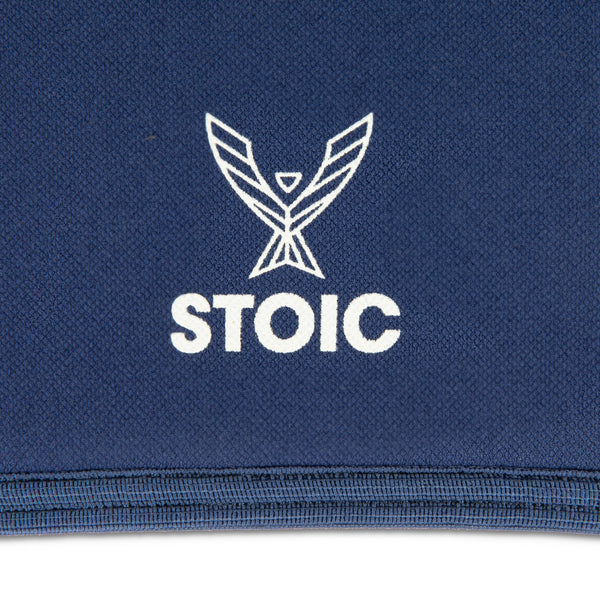 Stoic Knee Sleeves - Navy — back view — Stoic Performance