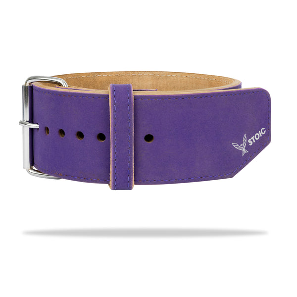 Stoic Powerlifting Prong Belt (10mm) - Purple — lifestyle photo — Stoic Performance