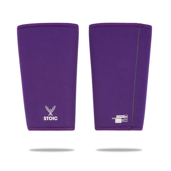 Stoic Knee Sleeves - Purple — close-up — Stoic Performance