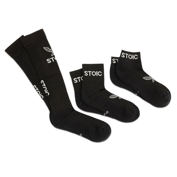 Stoic Socks 2.0 — front view — Stoic Performance
