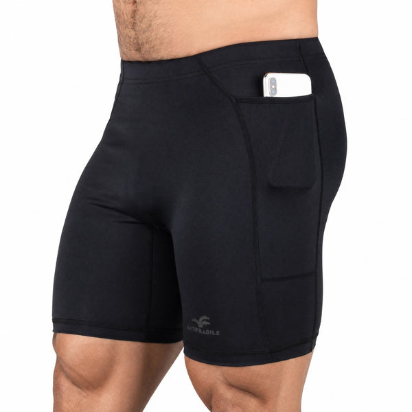 Antifragile Compression Shorts — close-up — Stoic Performance