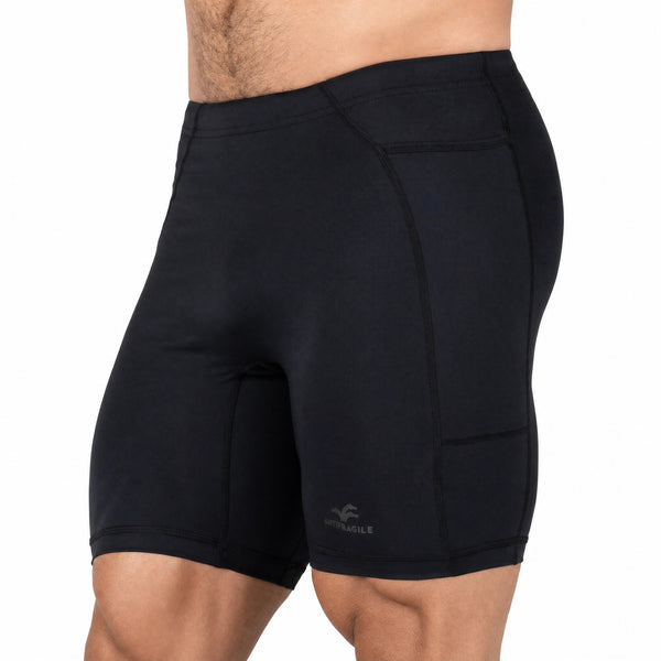 Antifragile Compression Shorts — side view — Stoic Performance