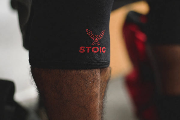 Stoic Knee Sleeves - Bloodline — back view — Stoic Performance
