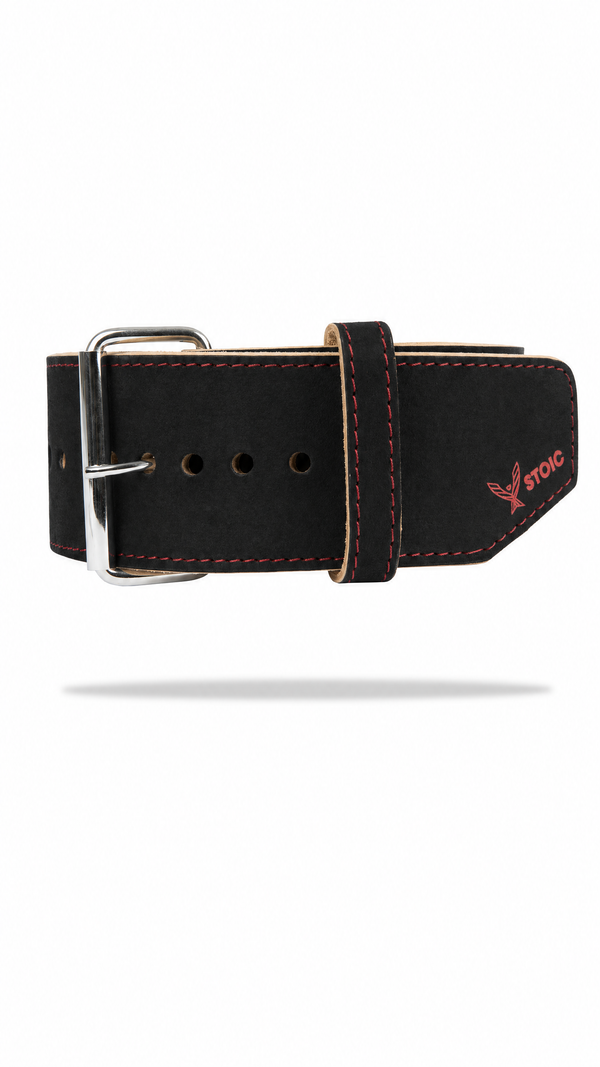 Stoic Powerlifting Prong Belt (10mm) - Bloodline — front view — Stoic Performance