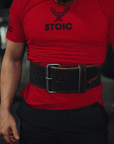 Stoic Powerlifting Prong Belt (10mm) - Bloodline — back view — Stoic Performance
