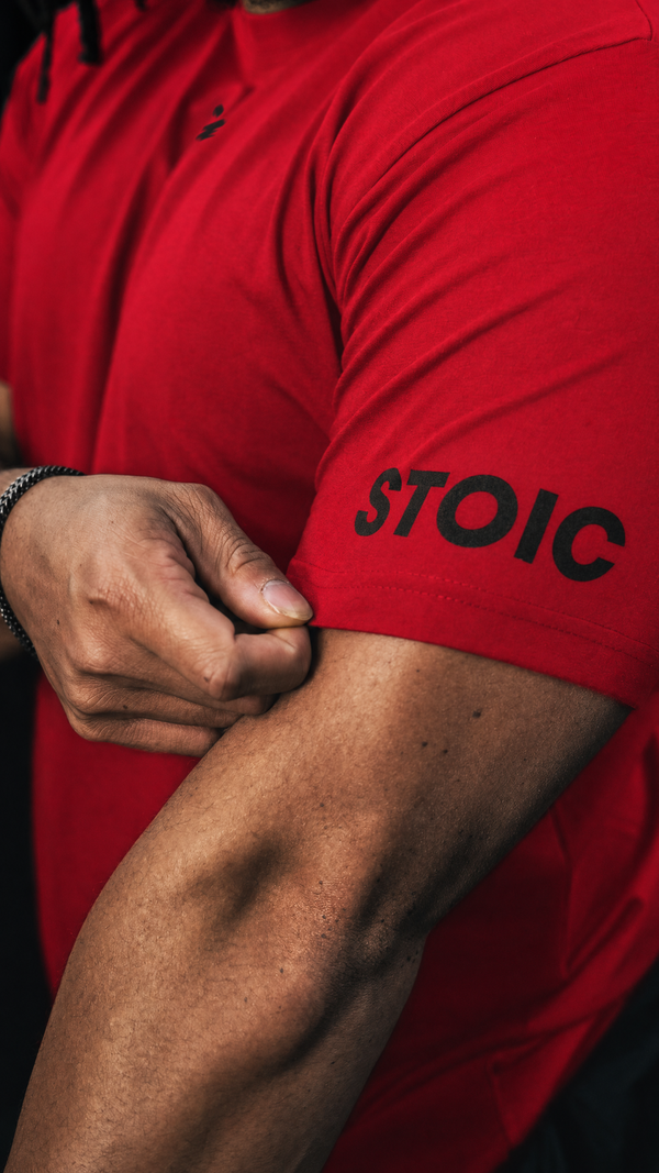 Stoic Competition T-Shirt - Bloodline — side view — Stoic Performance