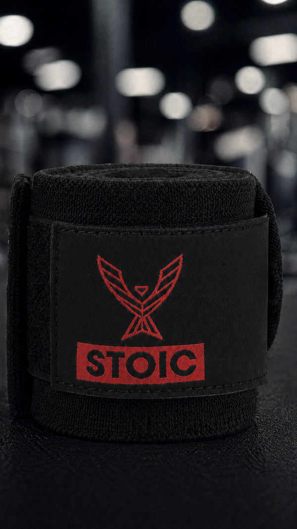 Stoic Wrist Wraps - Bloodline — back view — Stoic Performance
