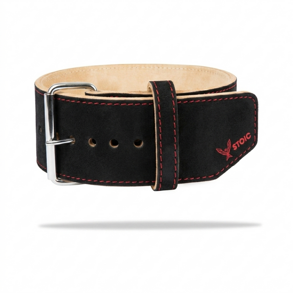 Stoic Powerlifting Prong Belt (10mm) - Bloodline — close-up — Stoic Performance