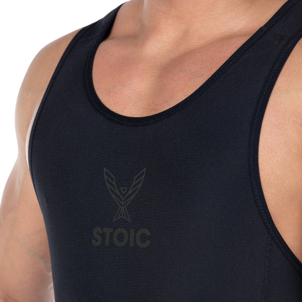 Stoic Singlet - Black Label — back view — Stoic Performance