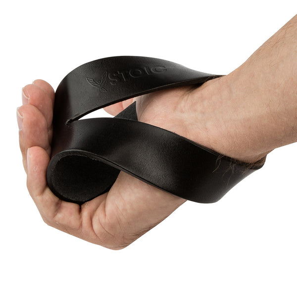 Stoic Lifting Straps — side view — Stoic Performance